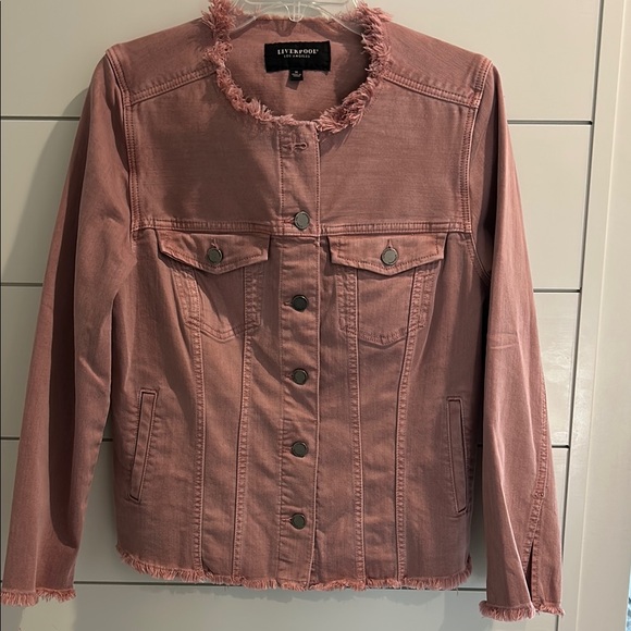 Liverpool Jackets & Blazers - Liverpool Pink Jean Jacket Classic Denim Style